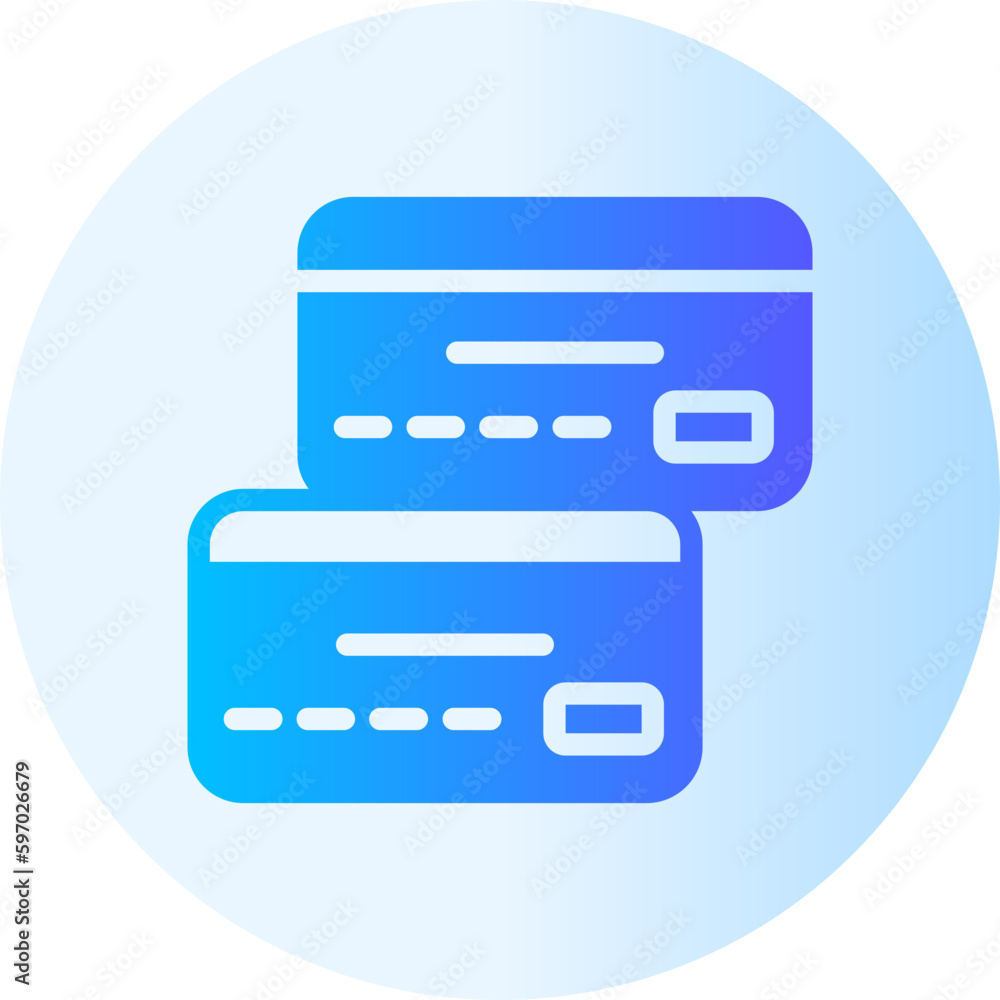 credit card gradient icon credit card gradient icon