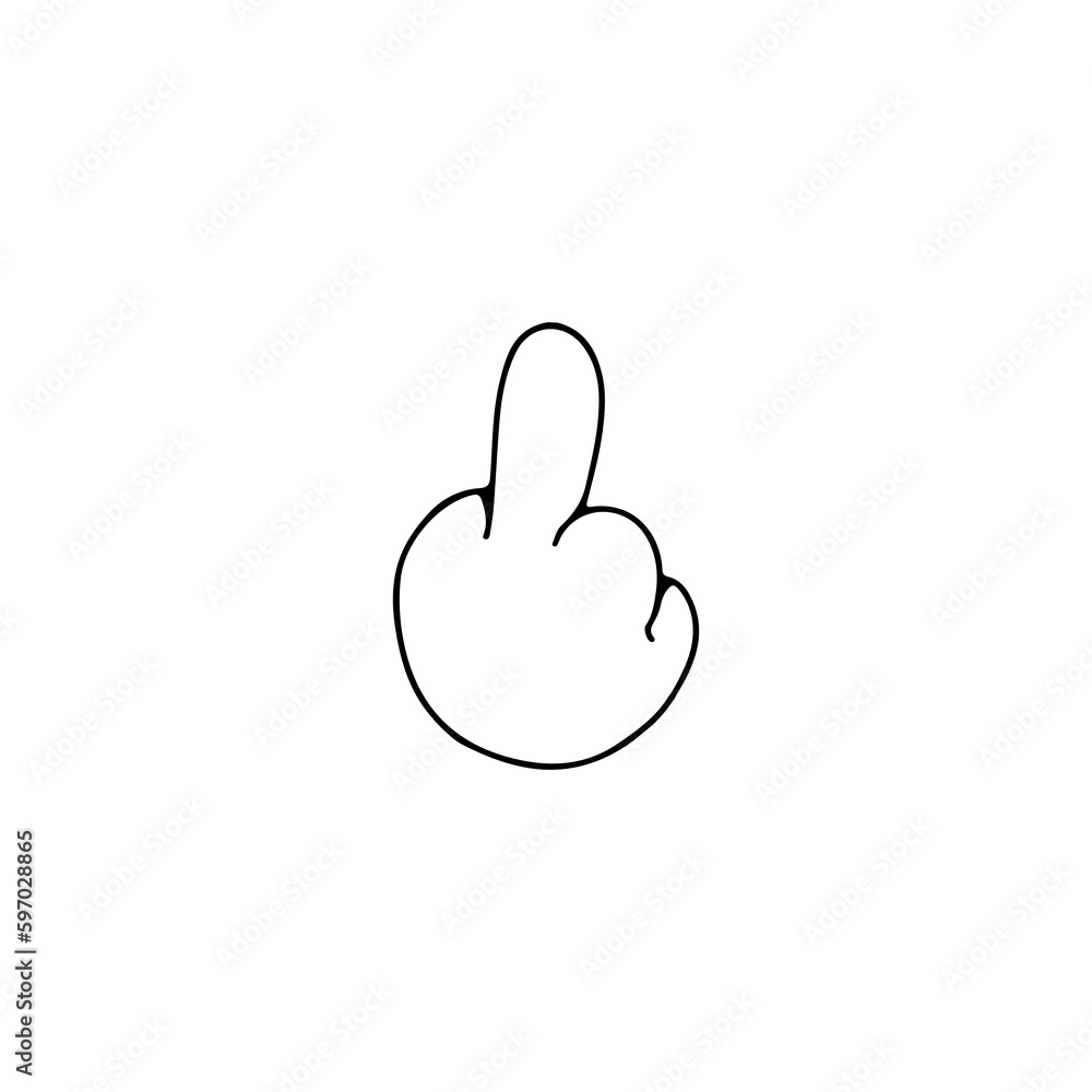 vector cartoon hand illustration concept vector cartoon hand illustration concept