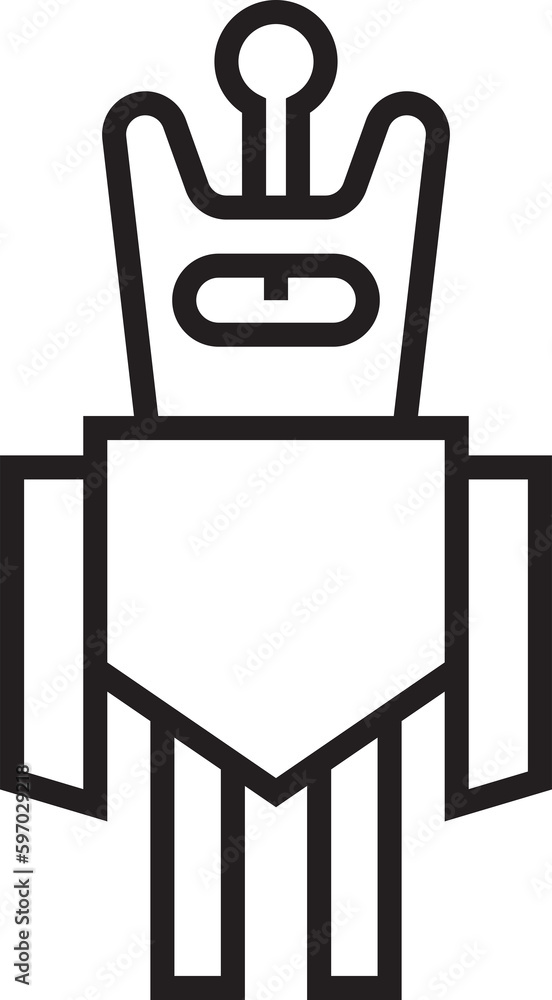 Obraz premium robot cartoon avatar