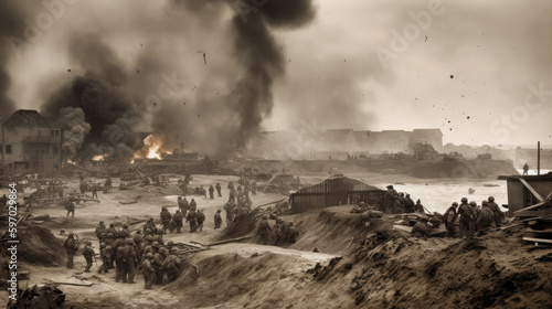 D-Day Omaha Beach photo
