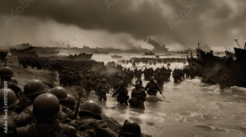 Fotografie, Obraz D-Day Omaha Beach
