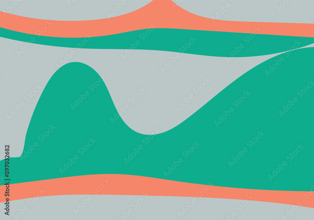 Fototapeta premium abstract mountain stromy sky terrain green river wave background for advertisment banner poster technology enviroment organic nature vector eps.