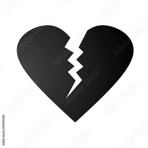 broken heart icon, sad icon