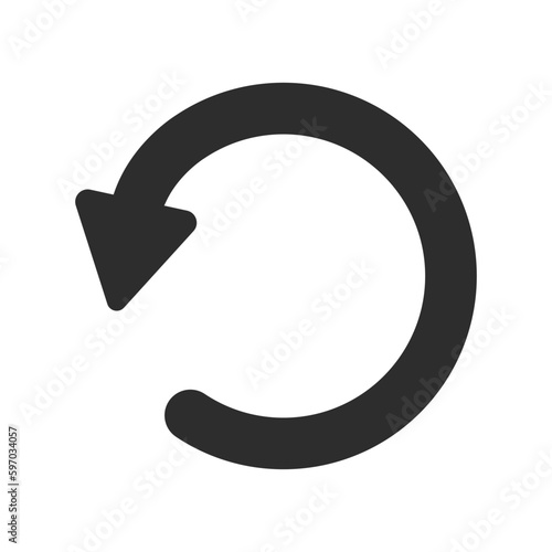 Reload Flat Icon Isolated Vector Illustration