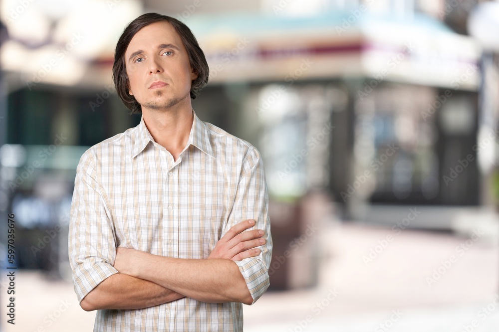 Confident happy business man posing Confident happy business man posing
