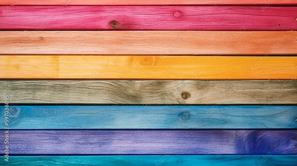 Pastel rainbow color of wood texture background, Genertive Ai Pastel rainbow color of wood texture background, Genertive Ai