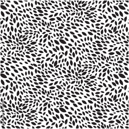  Abstract Leaves pattern, Endless Background. Seamless geometric wallpaper black leaves pattern.