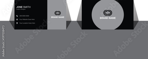 Business Card, Modern business card template, Flat design, Business Card Layout, Double sided business card template, Black business card, White business card design, professional business card