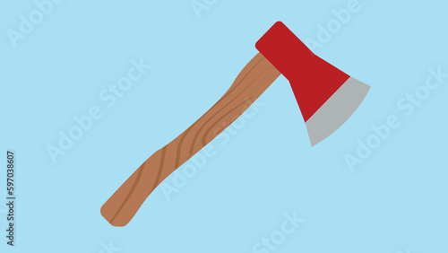 Axe icon. Flat illustration of axe vector icon for web design