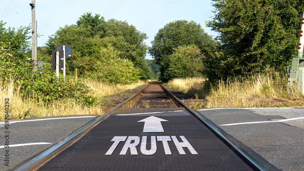 Obraz premium Street Sign to Truth