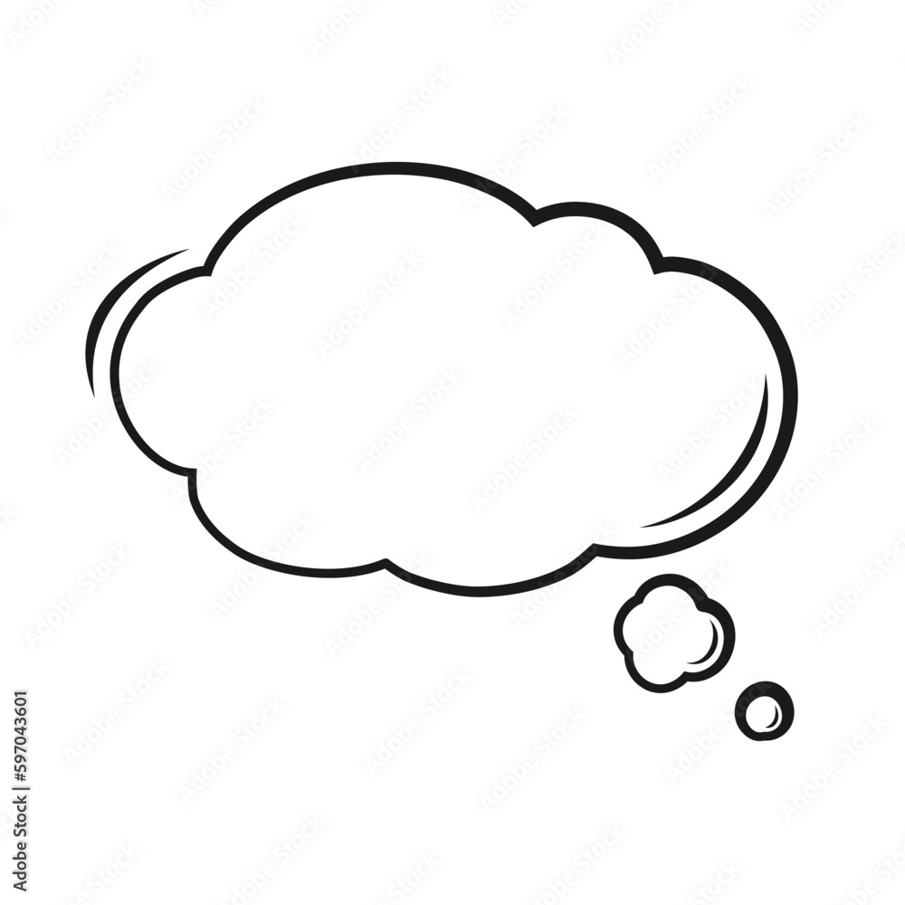 Speech bubble cloud hand drawn line art. Retro empty comic bubble. Vector illustration doodle. Speech bubble cloud hand drawn line art. Retro empty comic bubble. Vector illustration doodle.
