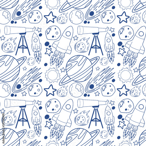 Astronomy Objects and Icons Vector Set