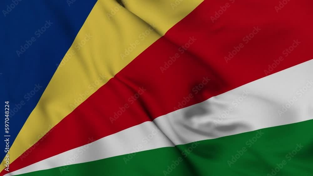 Seychelles flag waving in the wind. 4K video. Seychelles flag waving in the wind. 4K video.
