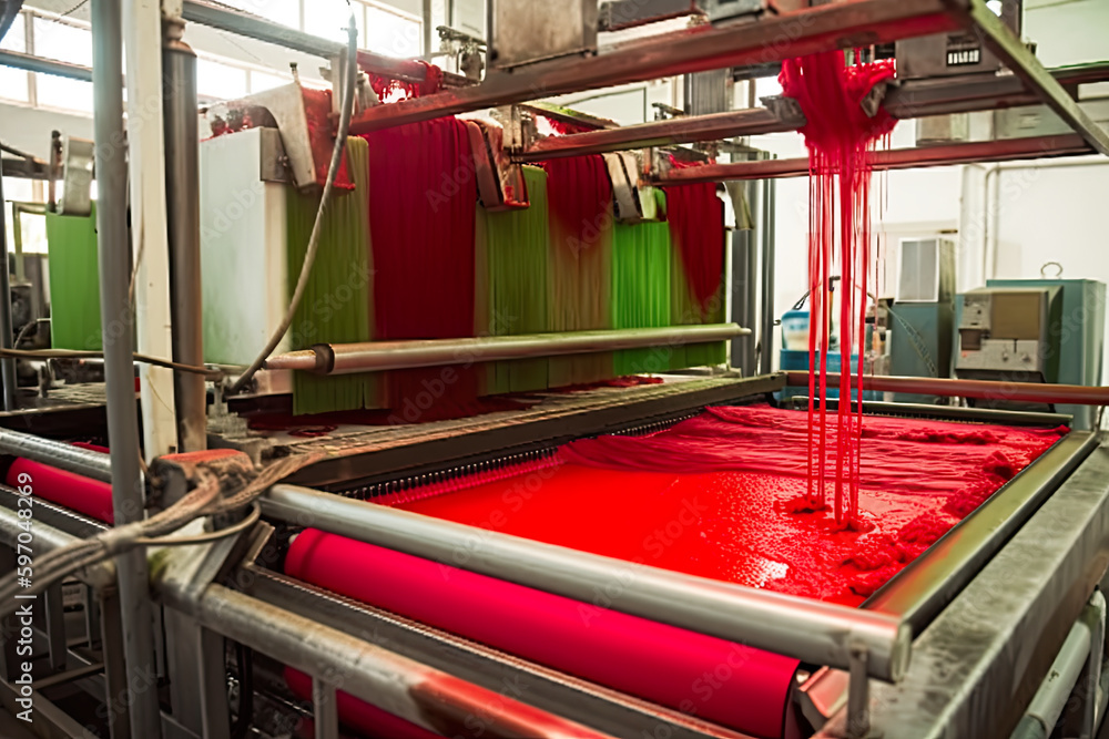 Toxic dye used in textile production can have a negative impact on the