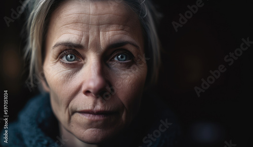 Portrait of an middle-aged woman- Generative AI