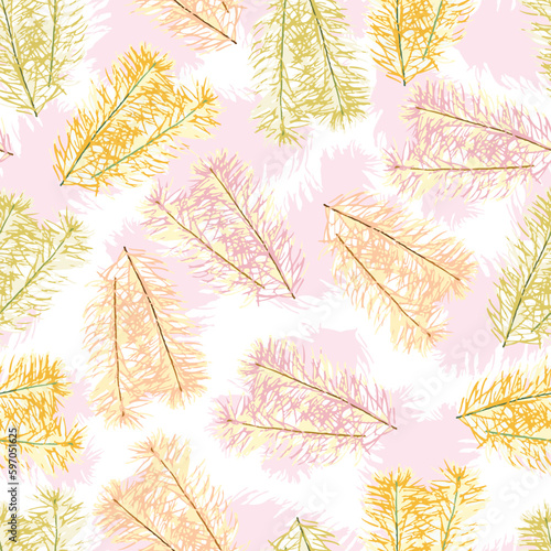 Obraz na płótnie seamless abstact multicolour tree pattern background for fashion fabric w salonie