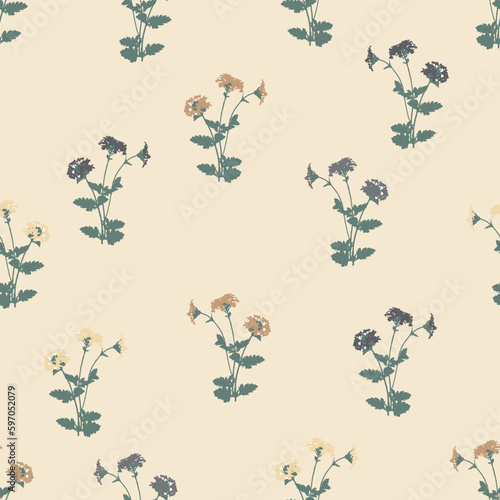 Obraz na płótnie seamless simple little flower pattern background for fashion fabric w salonie