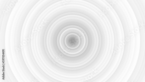 Concentric linear offset white and colour gradient rings of circles steps from top background wallpaper banner background, close up flat lay top view from above. Vector file
