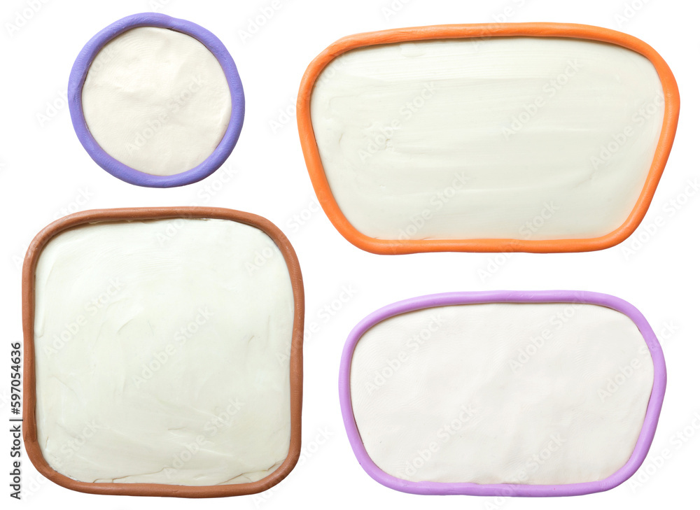 Φωτογραφία Set of plasticine message window