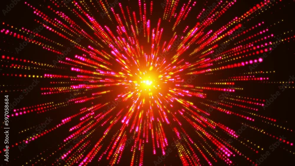 Big Bang Particle Explosion Background. Seamless Loop Big Bang Particle Explosion Background. Seamless Loop
