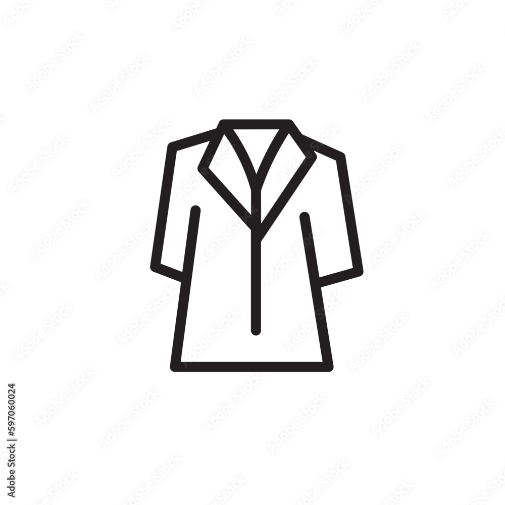 Fashion Jacket Wear Outline Icon Fashion Jacket Wear Outline Icon