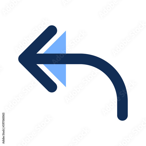 reply filled line icon