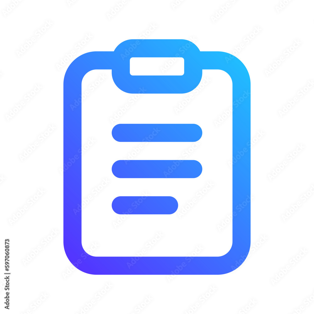 clipboard gradient icon clipboard gradient icon