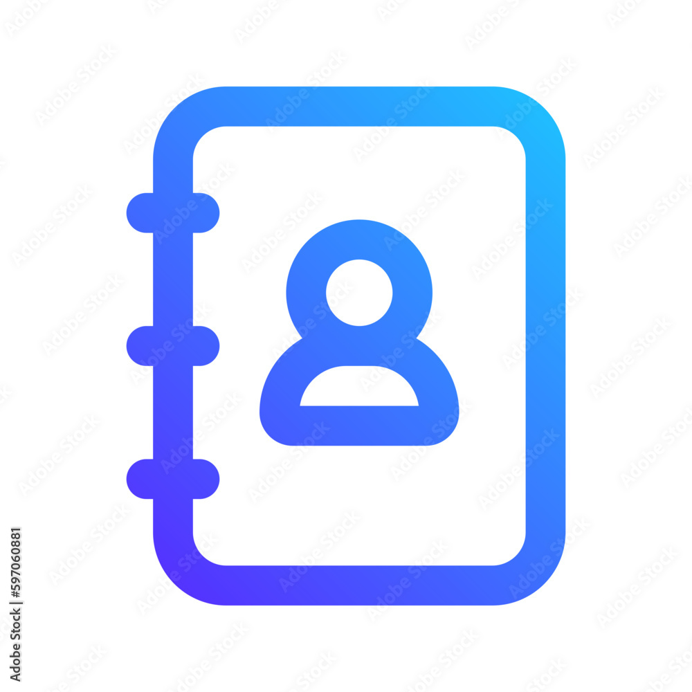 contact gradient icon contact gradient icon