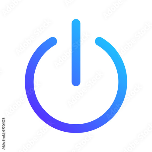 power off gradient icon