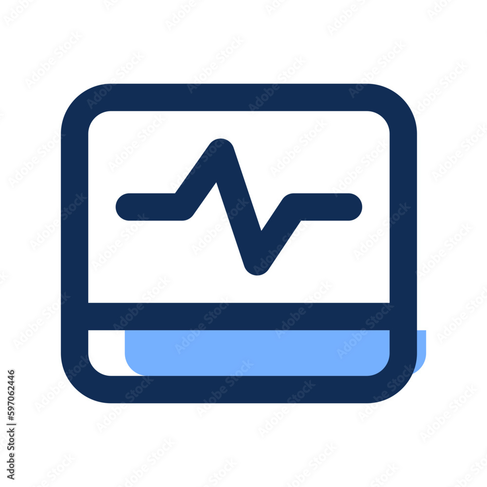 ecg filled line icon ecg filled line icon