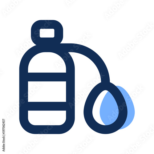 oxygen tank filled line icon