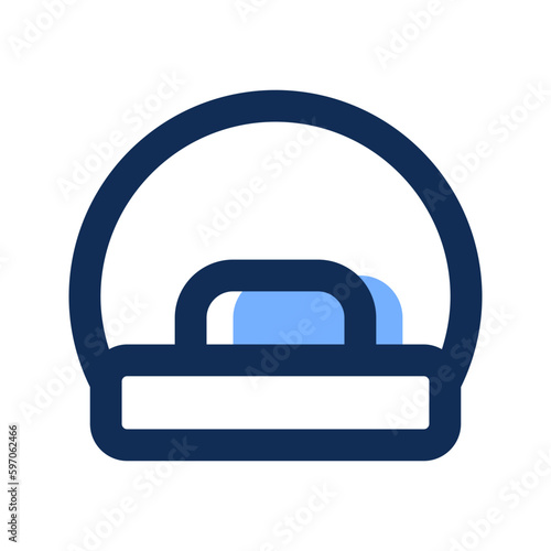 CT scan filled line icon