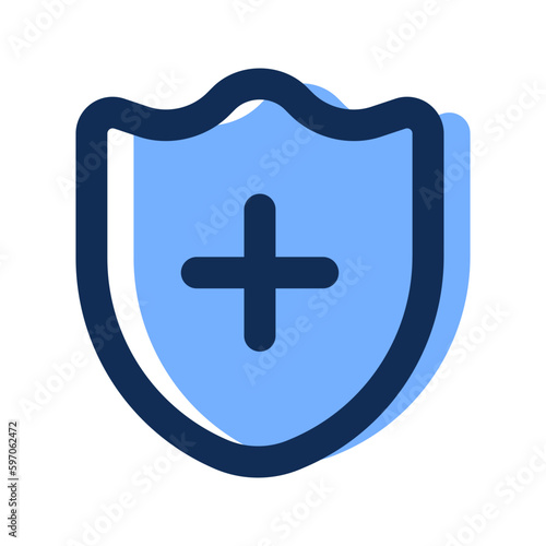 health insurance filled line icon