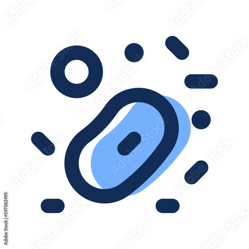 microorganism filled line icon