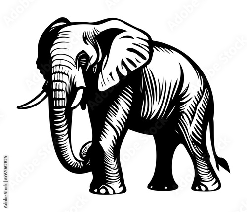 Elephant logo icon. Simple elephant design symbol. Elephant logo sign vector illustration design.