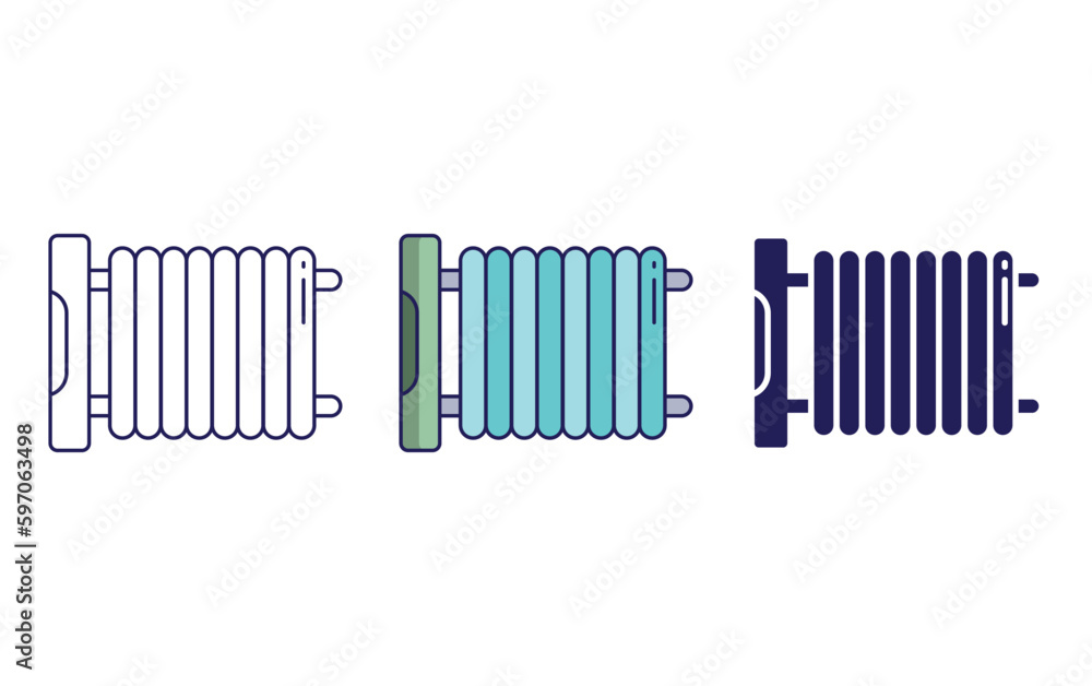 Obraz premium Heater vector icon