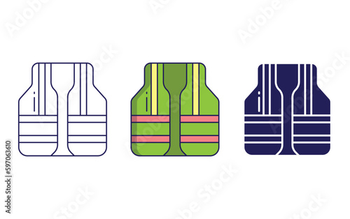 Vest vector icon