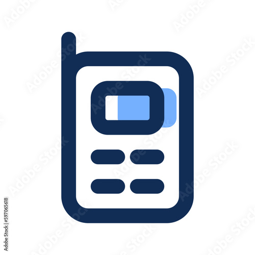 walkie talkie filled line icon