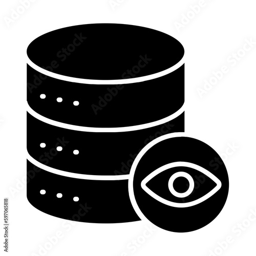 Data Tracking Glyph Icon