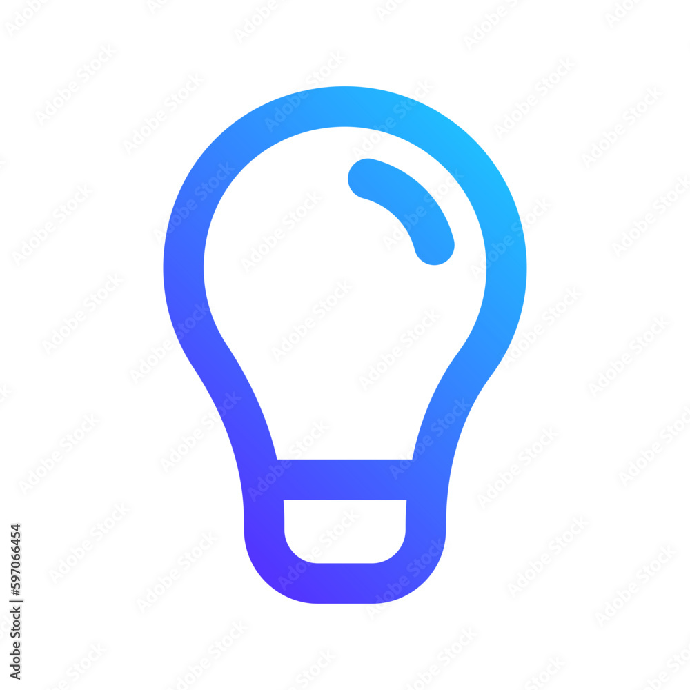bulb gradient icon bulb gradient icon