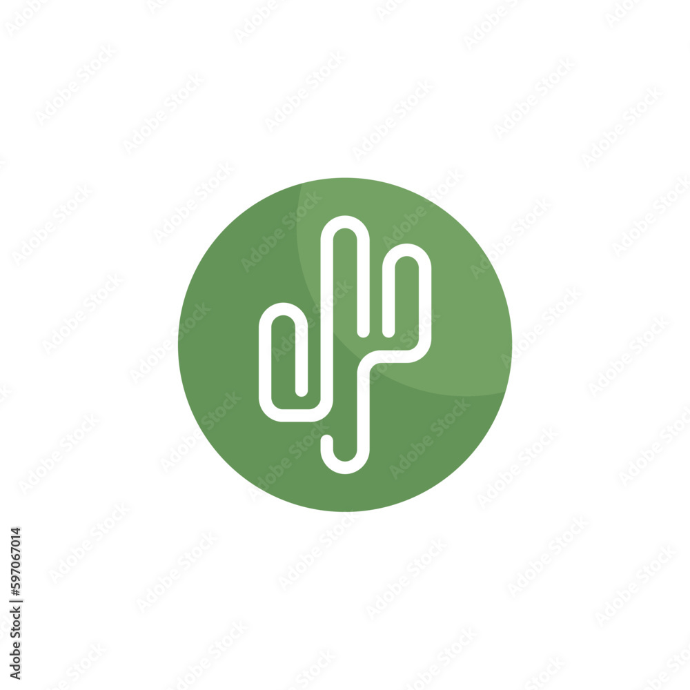 cactus logo template vector Illustration cactus logo template vector Illustration