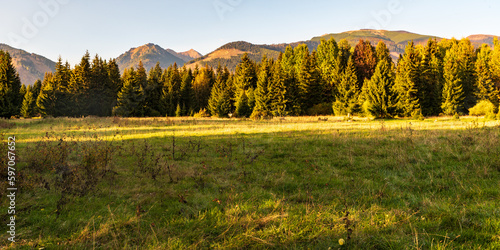 Fototapeta Naklejka Na Ścianę i Meble -  Autumn Western Tatras from meadow near Privylina village in Slovakia