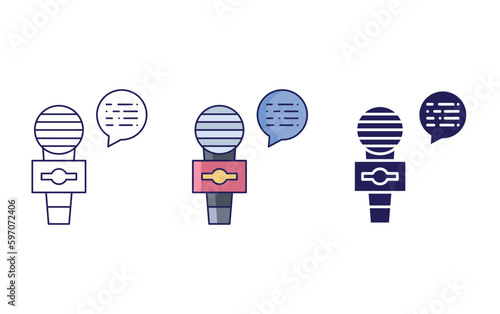 Microphone vector icon