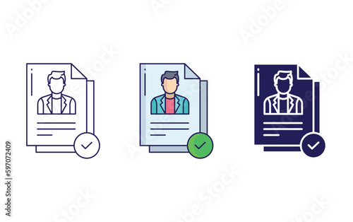 declaration document vector icon