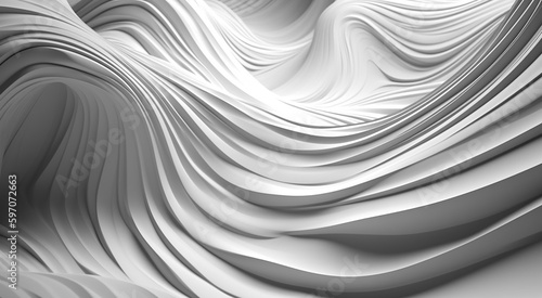 Abstract Background, Gray Curved Lines