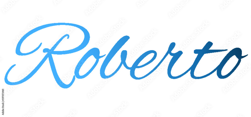 Roberto - light blue and blue color - male name - ideal for websites, emails, presentations, greetings, banners, cards, books, t-shirt, sweatshirt, prints
Roberto - light blue and blue color - male name - ideal for websites, emails, presentations, greetings, banners, cards, books, t-shirt, sweatshirt, prints