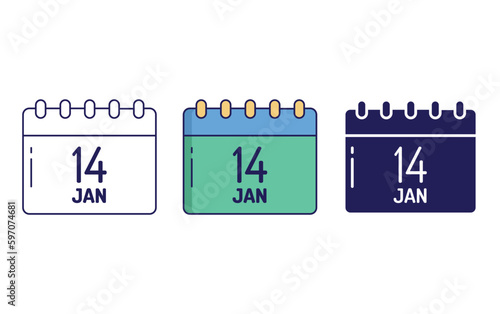 Pongal Calendar vector icon