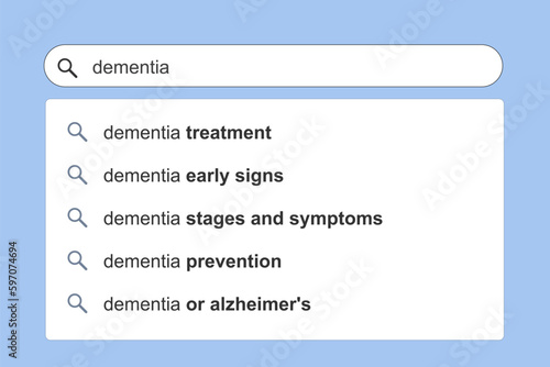Dementia topics search results