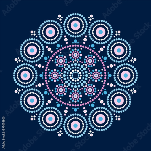 Mandala pattern circular design