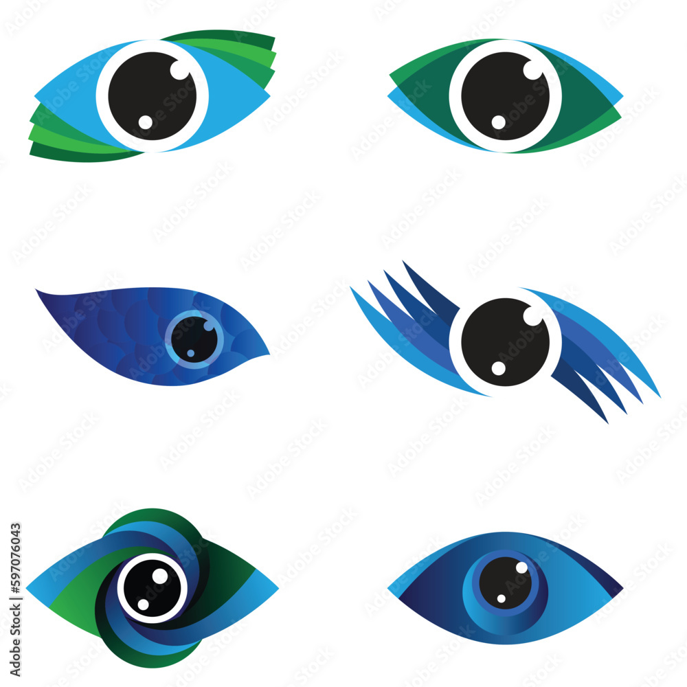 Eyes icon set vector collection. Look and Vision icons. Eyes icon set vector collection. Look and Vision icons.